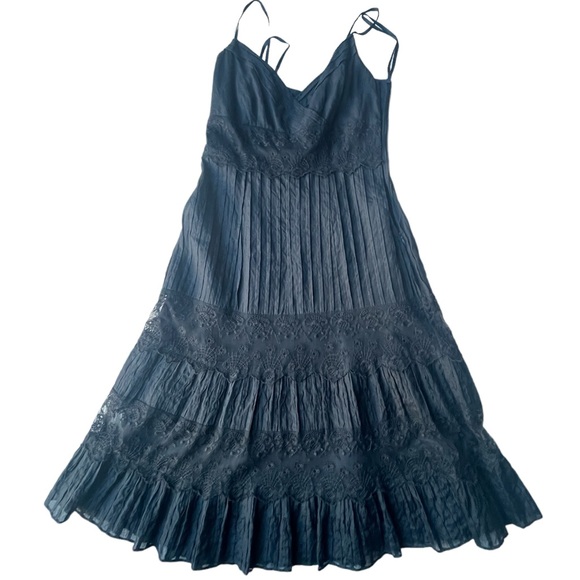 Ann Taylor Lace Fully Lined Silk/Cotton/Polyester Midi Dress - Picture 1 of 7